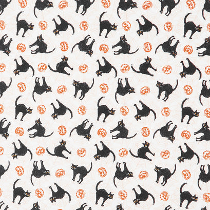 Meow-Gical Night - Scaredy Cats Cream Yardage