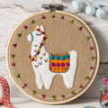 Llama Wool Felt Embroidery Applique Kit Primary Image