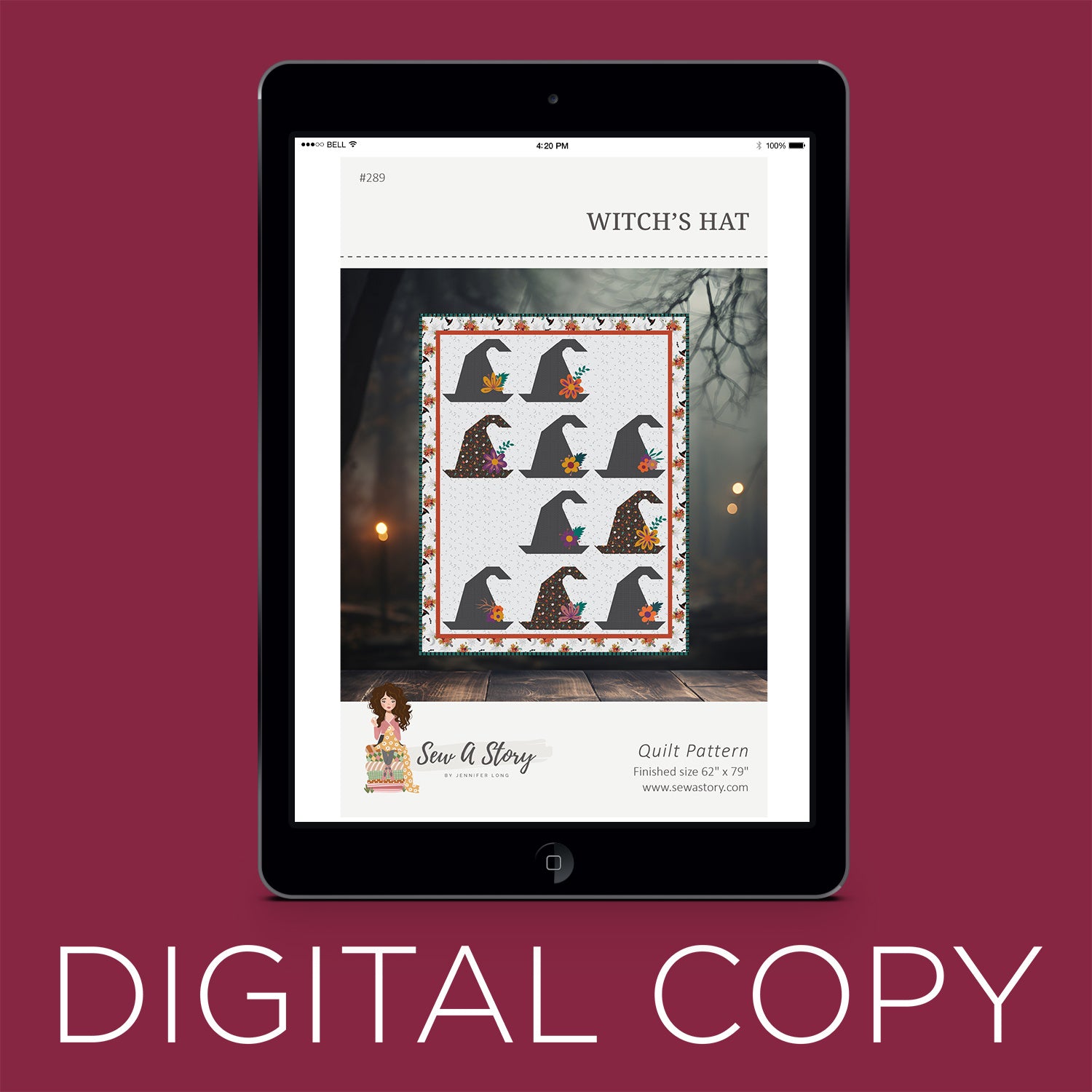 Digital Download - Witch's Hat Quilt Pattern Primary Image