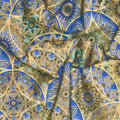 Jaikumari - Medallions Sapphire Metallic Yardage