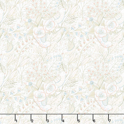 Whimsy - Tweets Cream Yardage
