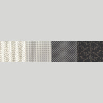 Celebrating 50 Years of Moda - Four In One Blender Print Grey Yardage