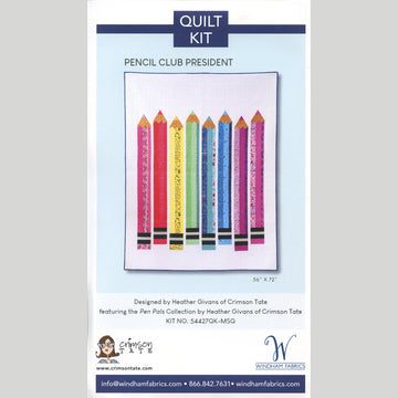 Pencil Club President Quilt Kit