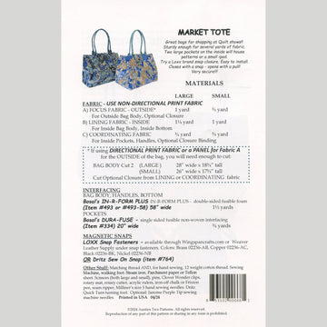 Market Tote Pattern Alternative View #1