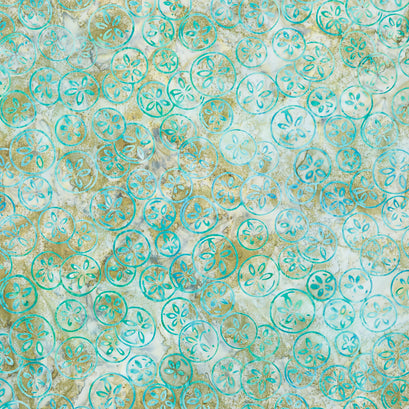 Artisan Batiks - Beachcombers Sand Dollars Stone Yardage