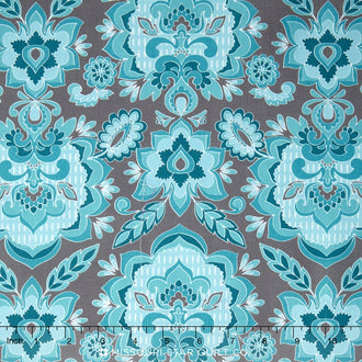 Fantine - Fantine Damask Blue Yardage