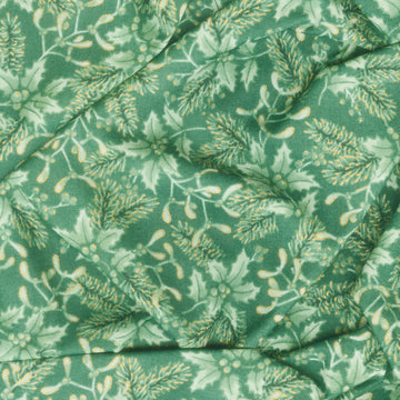 Holiday Flourish - Festive Finery - Spearmint ColorstorySprigs Pine Yardage Alternative View #1