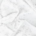 Holiday Flourish - Snow Flower Taupe Colorstory Swirls Ice Metallic Yardage