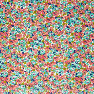 London Calling 6 - Lawn Packed Floral Bright Yardage