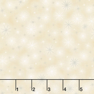 Winter's Grandeur - Champagne Twinkle Champagne Metallic Yardage