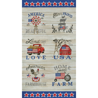 Land That I Love - Farm Warm Grey Panel