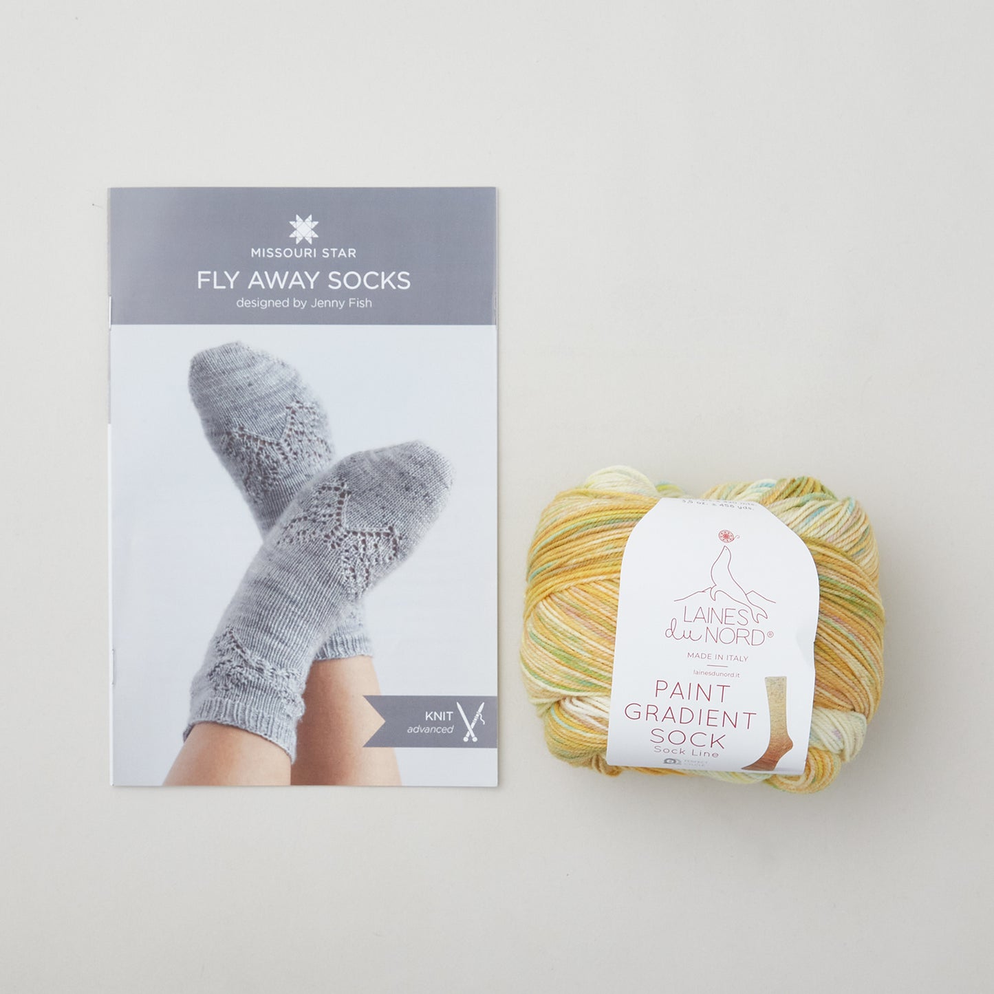 Fly-Away Socks Knit Kit - Golden Primary Image