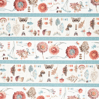Season's Study - Floral Repeating Stripe Multi Yardage