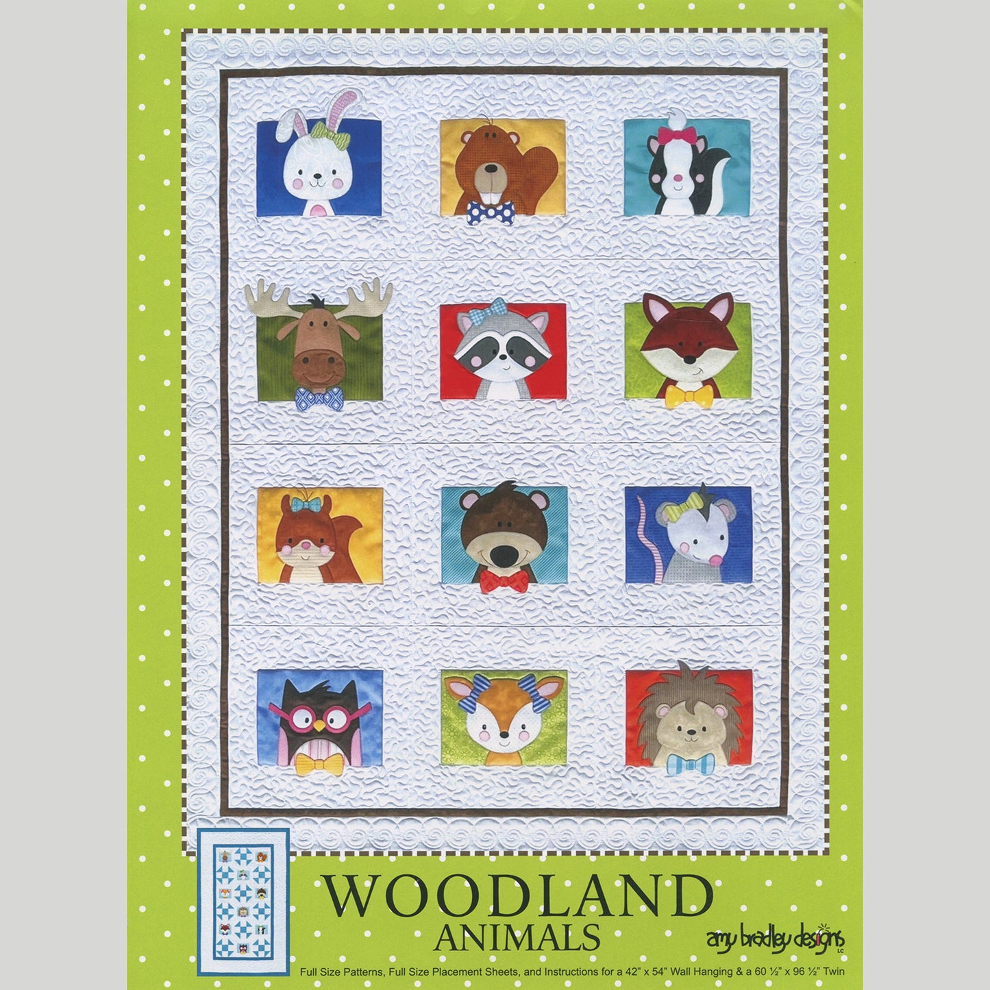 Woodland Animals Quilt Pattern Alternative View #2
