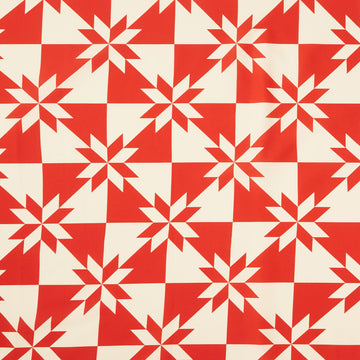 Perfect Points - Hunter's Star Cheater Print Red Yardage