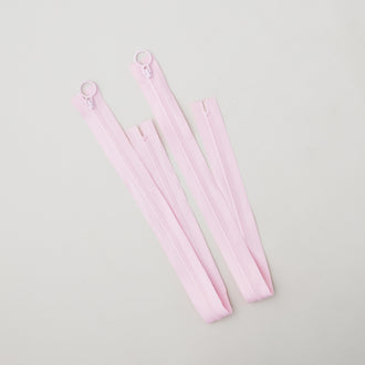 20" Hoop Pull Zipper - Pink - Two Pack