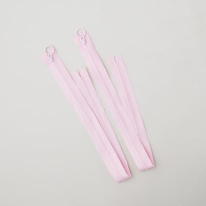 20" Hoop Pull Zipper - Pink - Two Pack
