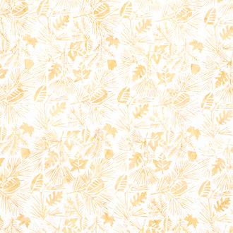 Oasis Batiks - Leaves Cream Yardage