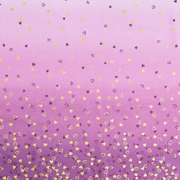 I Heart Ombre - Heart Ombre Mauve Metallic Yardage Primary Image