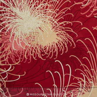 Asian Traditions - Vintage Starburst Metallic Yardage