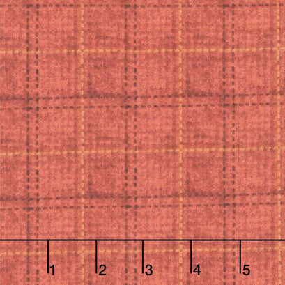 Windowpane Red Plaid Where the Wind Blows - Window Pane Plaid Red Flannel Yardage