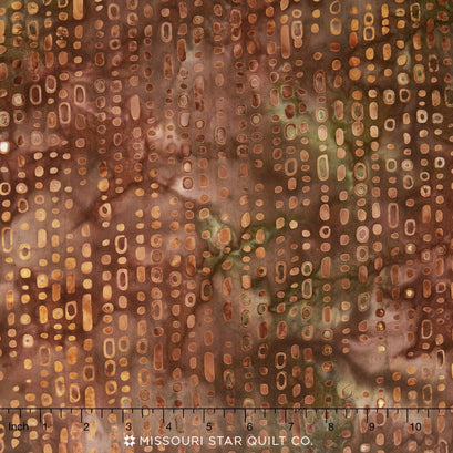 Artisan Batiks - Bakari 2 Pebbles Russet Yardage