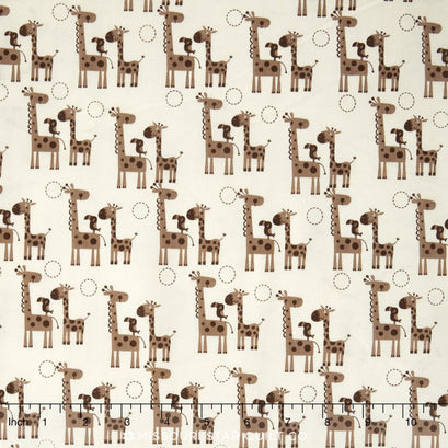Giraffe Crossing 2 - Giraffes Brown Yardage