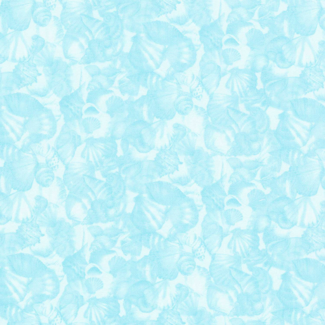 Seascape - Packed Shells Aqua Yardage Primary Image