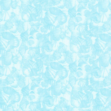 Seascape - Packed Shells Aqua Yardage Primary Image