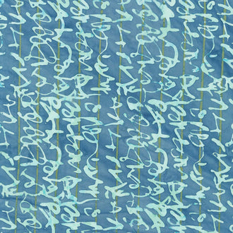 Stenographer's Notebook Batiks - Script Waterfront Yardage
