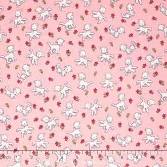 Toy Chest - Little Lambs Pink Yardage