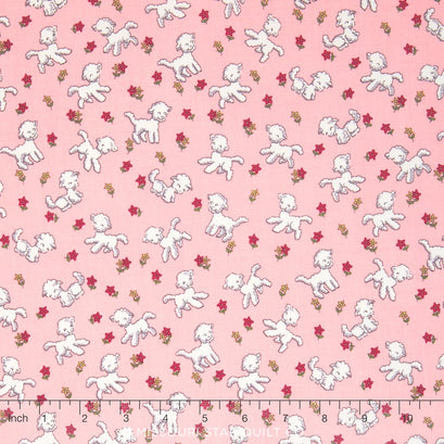 Toy Chest - Little Lambs Pink Yardage