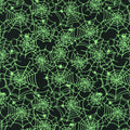 Toil and Trouble - Spiderweb Black Glow in the Dark Yardage Alternative View #1