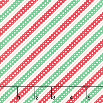 Kitty Christmas - Stripe Snow Yardage