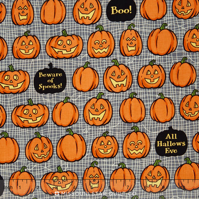 Witch Hazel - Pumpkins Gray Yardage