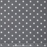 Cozy Cotton Flannels - Medium Dot Grey Yardage