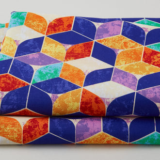 Tumbling Blocks - Primary 108" Wide 3 Yard Cut