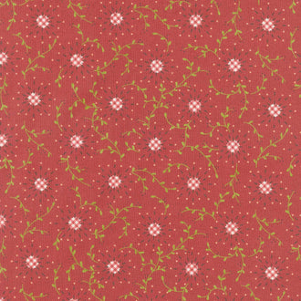 Garnets and Gingham - Starburst Garnet Yardage