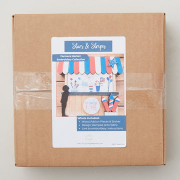 Farmers Market Collection - Stars & Stripes Embroidery Kit Alternative View #2
