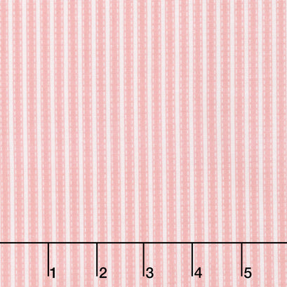 Vintage Adventure - Stripe Pink Yardage