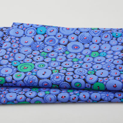 Kaffe Fassett - Stash Button Mosaic Blue 2 Yard Cut