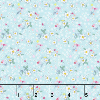 Serendipity - Fleuri Aqua Yardage
