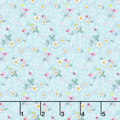Serendipity - Fleuri Aqua Yardage