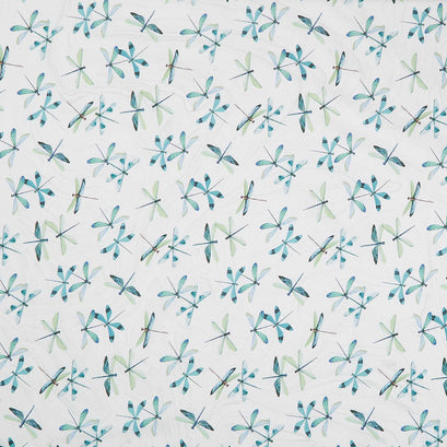 Tranquil Waters - Dragonflies White Multi Yardage