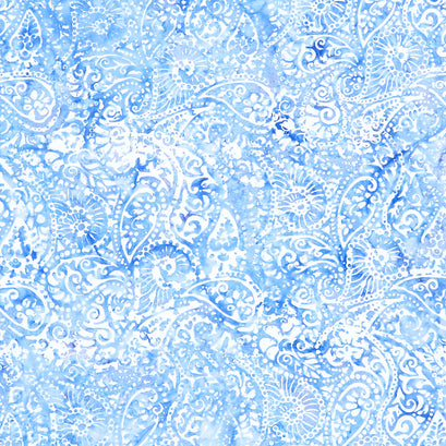 Tonga Batiks - Bluebell Paisley Hyacinth Yardage