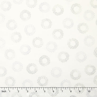 Sparkle - Spots White Metallic Yardage