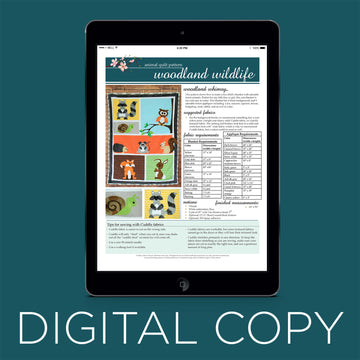 Digital Download - Woodland Wildlife Quilt Pattern Primary Image