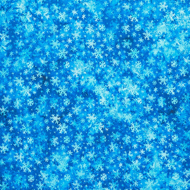 Illuminations - Snowflakes Dark Blue Yardage Primary Image