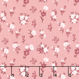 A Walk on the Prairie - Floral Dusty Rose Yardage