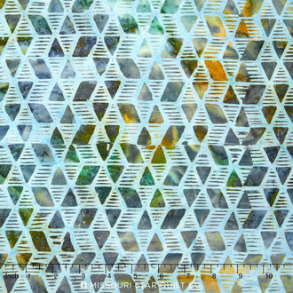 Tonga Batiks - Bluegrass Origami Bluegrass Yardage